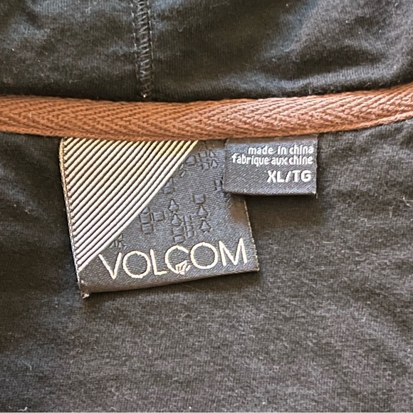 Volcom Zip Brown/Black Hoodie From Eatly 2000’s - Y2K/Surf/Skate - Junior's XL - Picture 14 of 16